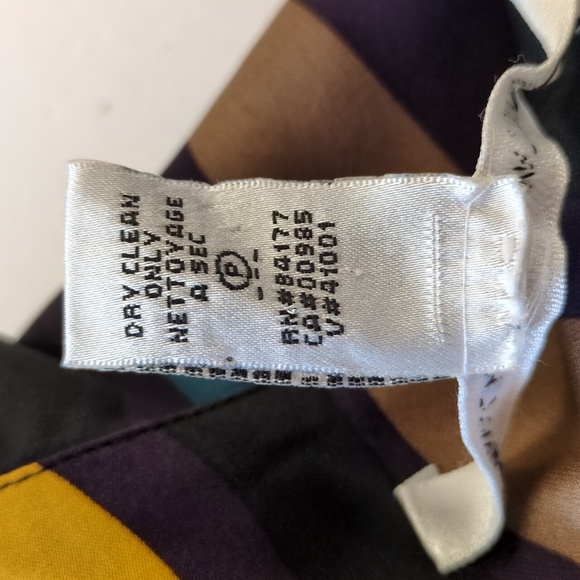 Diane von Furstenberg Abstract Print Silk Sheath Dress Size 12 - Picture 5 of 6